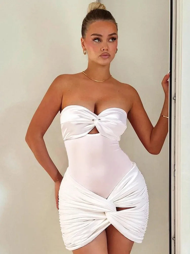 2 Pieces Sets For Off-shoulder Strapless