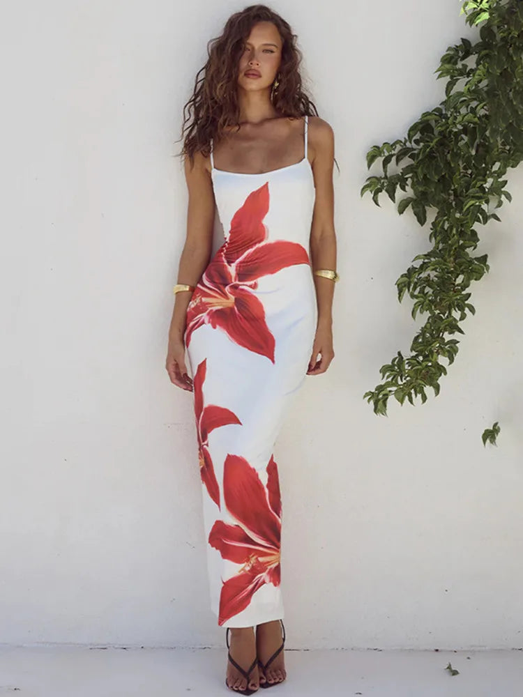 Floreal Print Long Dress For Gown