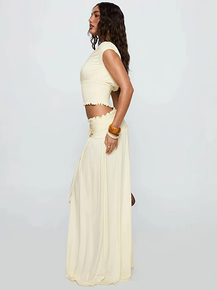 Skirt 2 Piece Matching Sets Skew