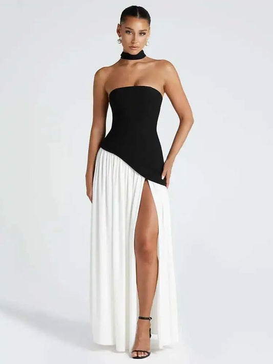 Strapless Off-shoulder Maxi Dress For Gown