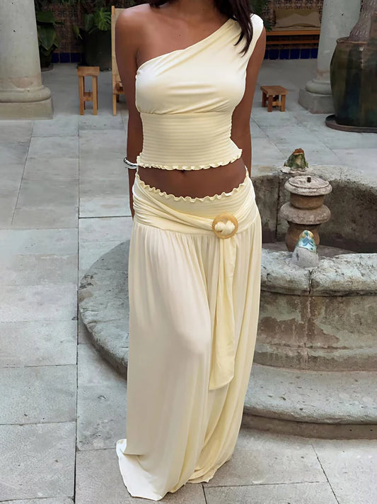 Skirt 2 Piece Matching Sets Skew