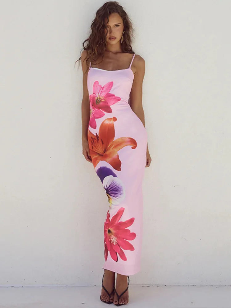 Floreal Print Long Dress For Gown