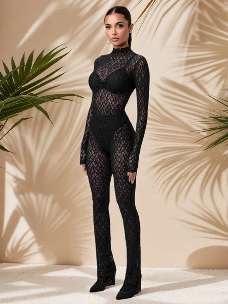 Lace See Through Two Piece Sets