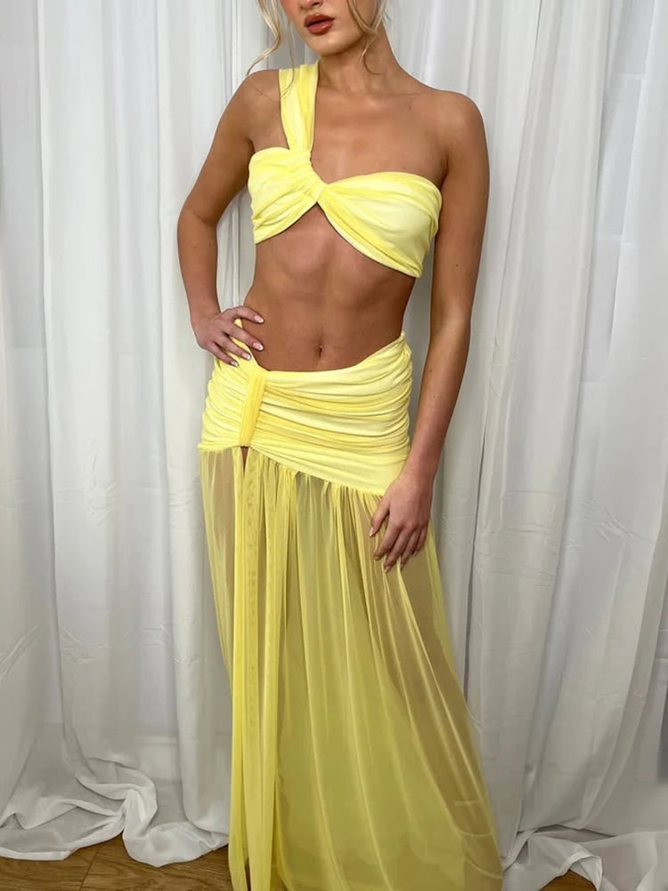 Summer Skirt Two Piece Sets One