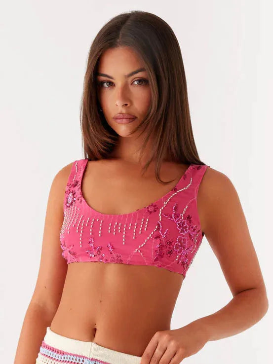 Sequin Shorts Two Piece Sets Summer