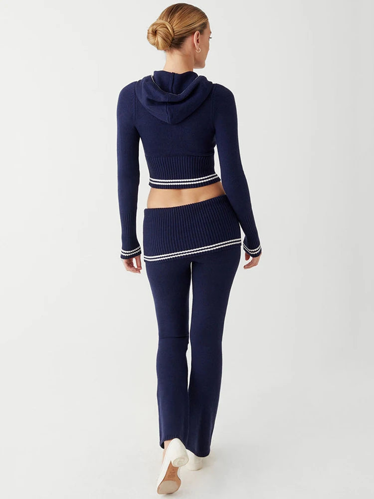 Autumn Winter Knit Two Piece Sets