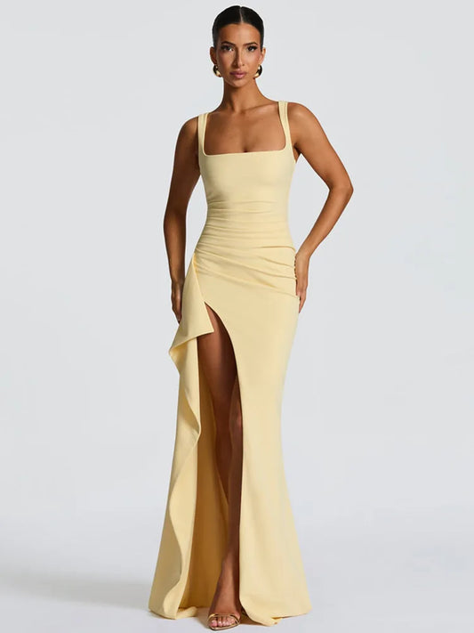 Spaghetti Strap Maxi Dress Gown Sleeveless