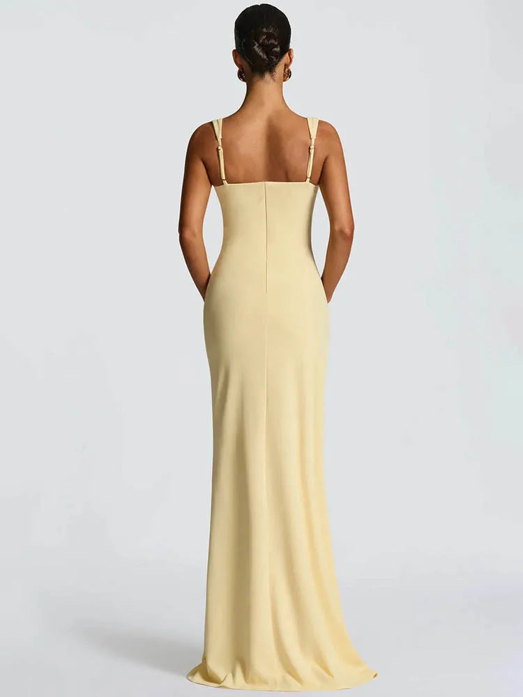 Spaghetti Strap Maxi Dress Gown Sleeveless
